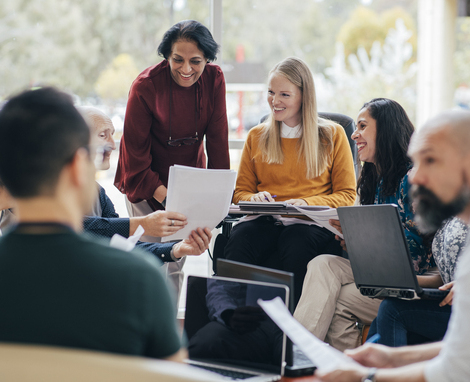 Diverse Group in a Successful Business Meeting